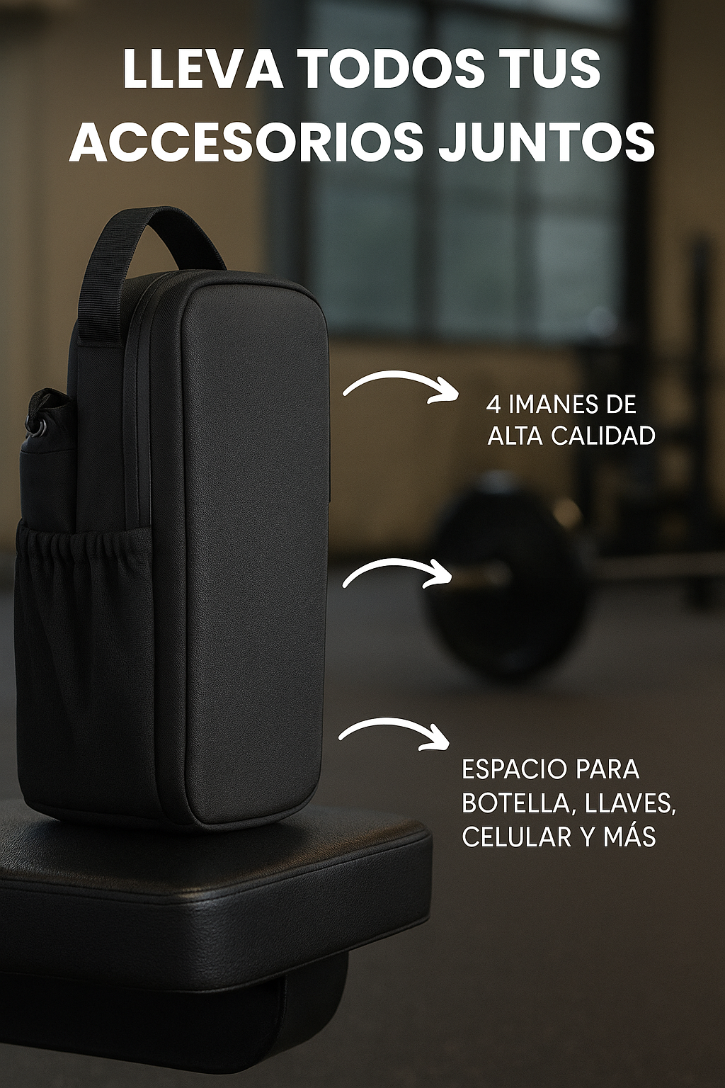 “Bolso Magnético Deportivo + Correa Premium – Práctico, Seguro y Elegante”
