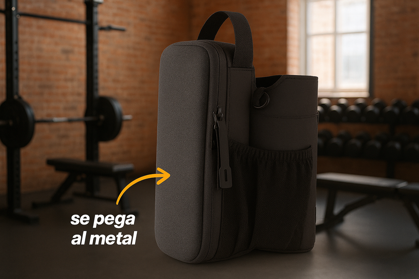 “Bolso Magnético Deportivo + Correa Premium – Práctico, Seguro y Elegante”