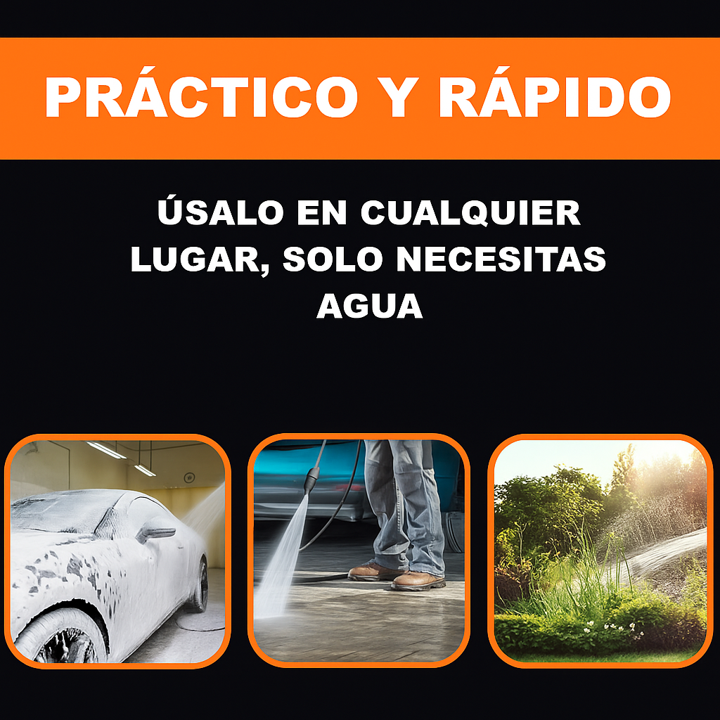 HIDROLAVADORA INALAMBRICA DE ALTA PRESION CON DOS BATERIAS +