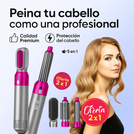 SOFTHAIR ™Cepillo secador 5 en 1 “El secreto para un cabello brillante y con volumen en un solo paso”