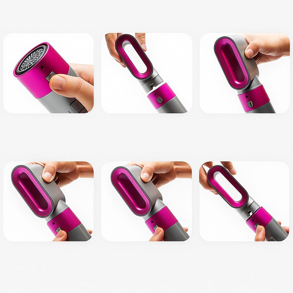 SOFTHAIR ™Cepillo secador 5 en 1 “El secreto para un cabello brillante y con volumen en un solo paso”