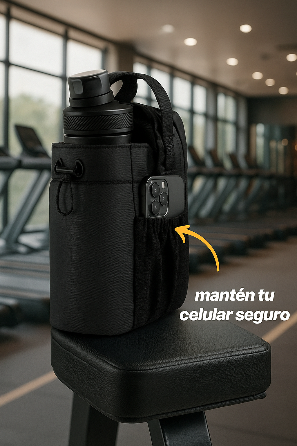 “Bolso Magnético Deportivo + Correa Premium – Práctico, Seguro y Elegante”