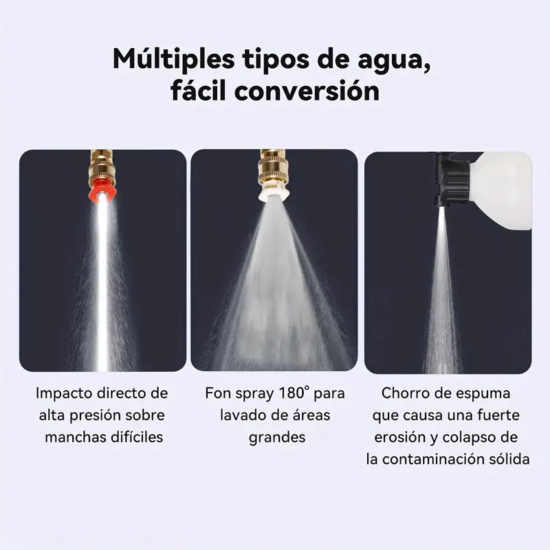 HIDROLAVADORA INALAMBRICA DE ALTA PRESION CON DOS BATERIAS +